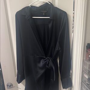 House of Harlow Elegant Black Wrap Dress